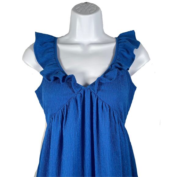 Ann Taylor MIDI Blue Casual Summer dress size  XS - Picture 2 of 5